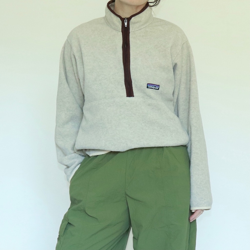 Vintage UNISEX Patagonia SYNCHILLA Quarter Zip Fleece Pullover